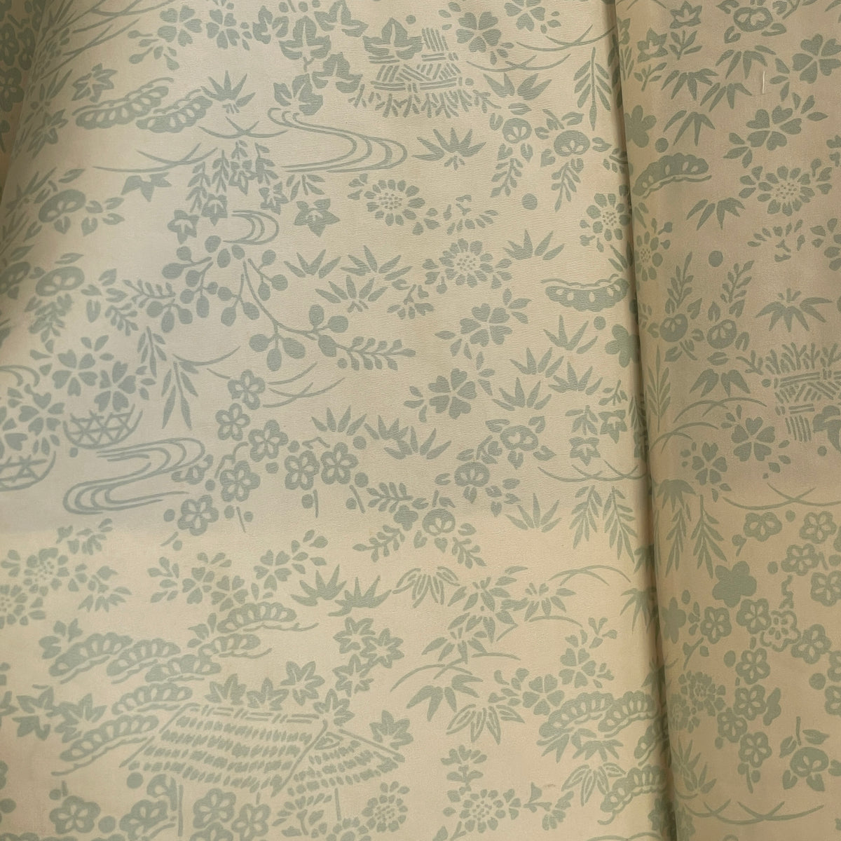 Haori Asahona Pattern in Dark Blue Silk