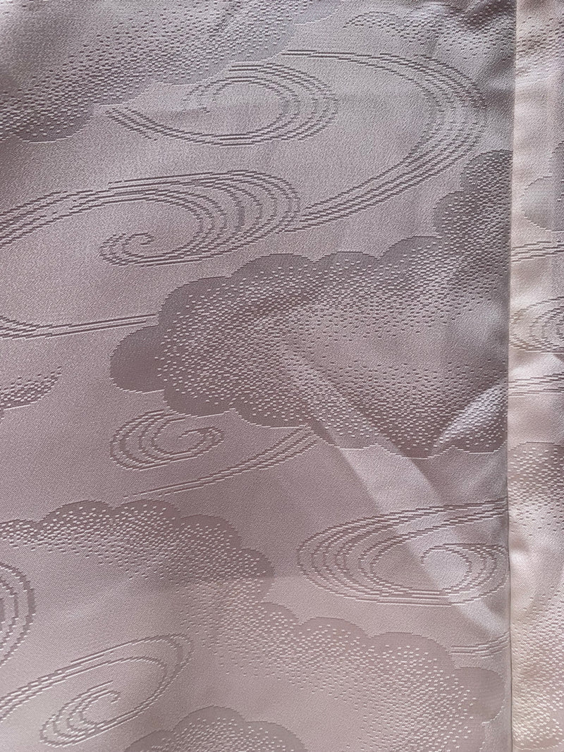 Haori Lavander Lilac with Geometric Patterns in Silk