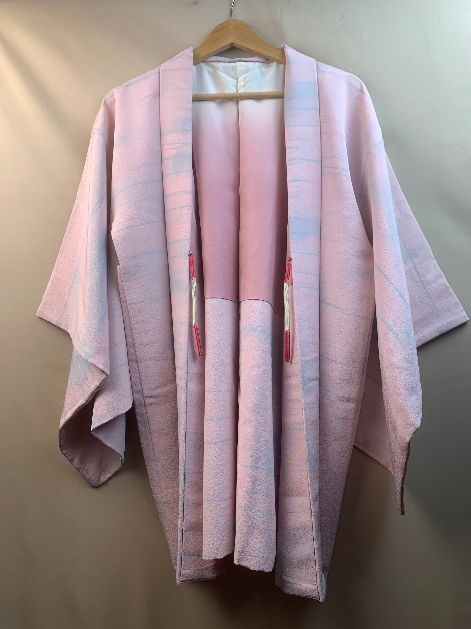 Haori Pale Pink with Stripes