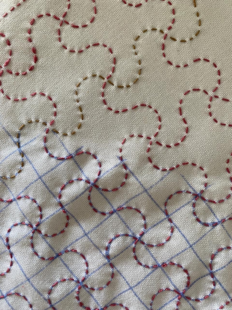 Shirotae Oshibana and Sashiko Frame