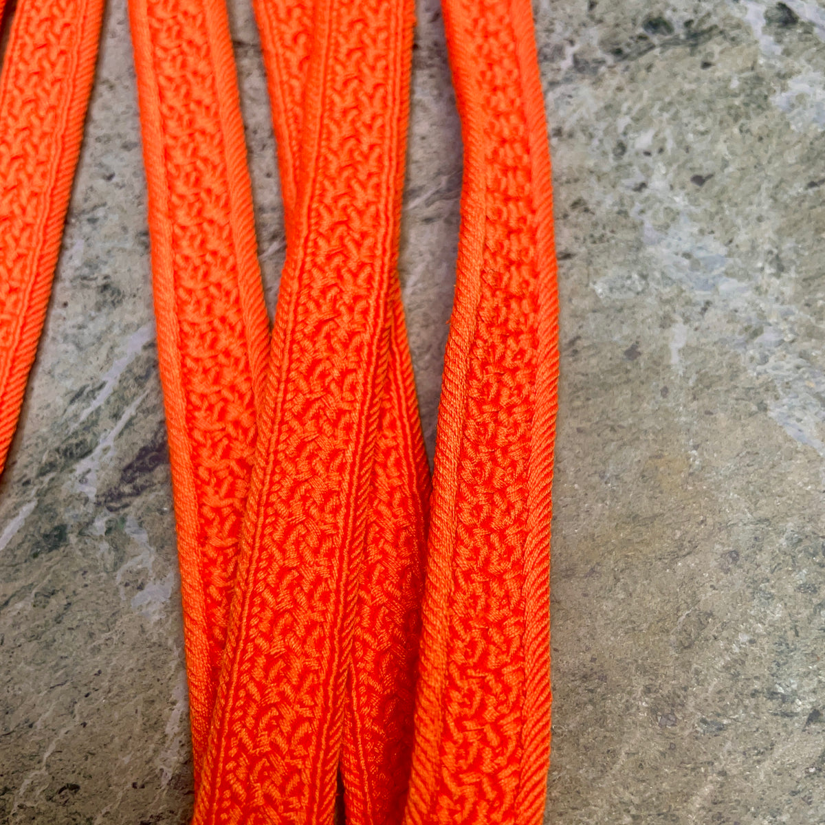 Obijime Belt Flat Salmon Orange in Silk