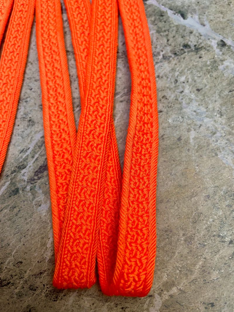 Obijime Belt Flat Salmon Orange in Silk