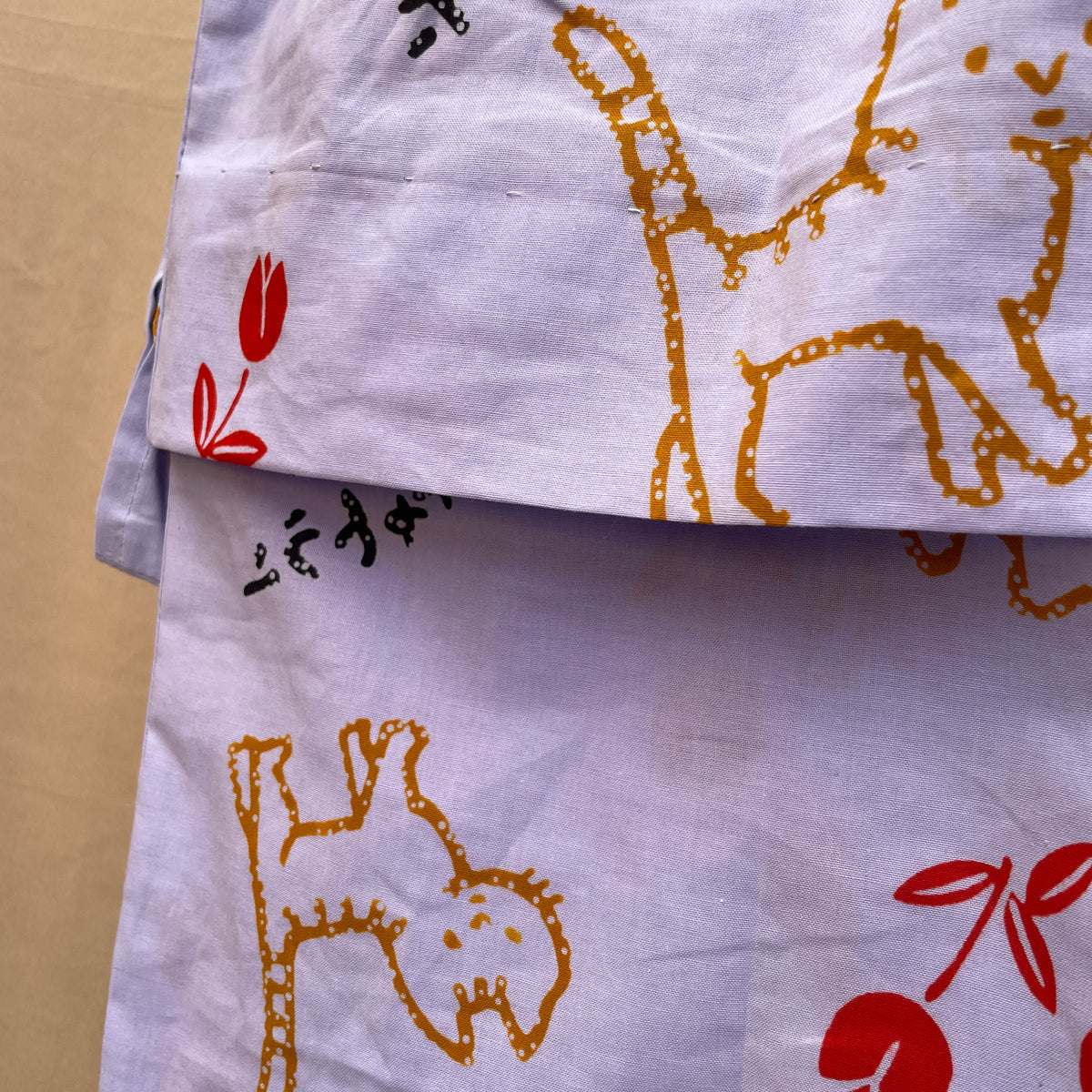 Kids Yukata in Purple Cotton
