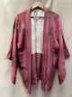 Haori Mauve with Metallic Embroideries in Silk