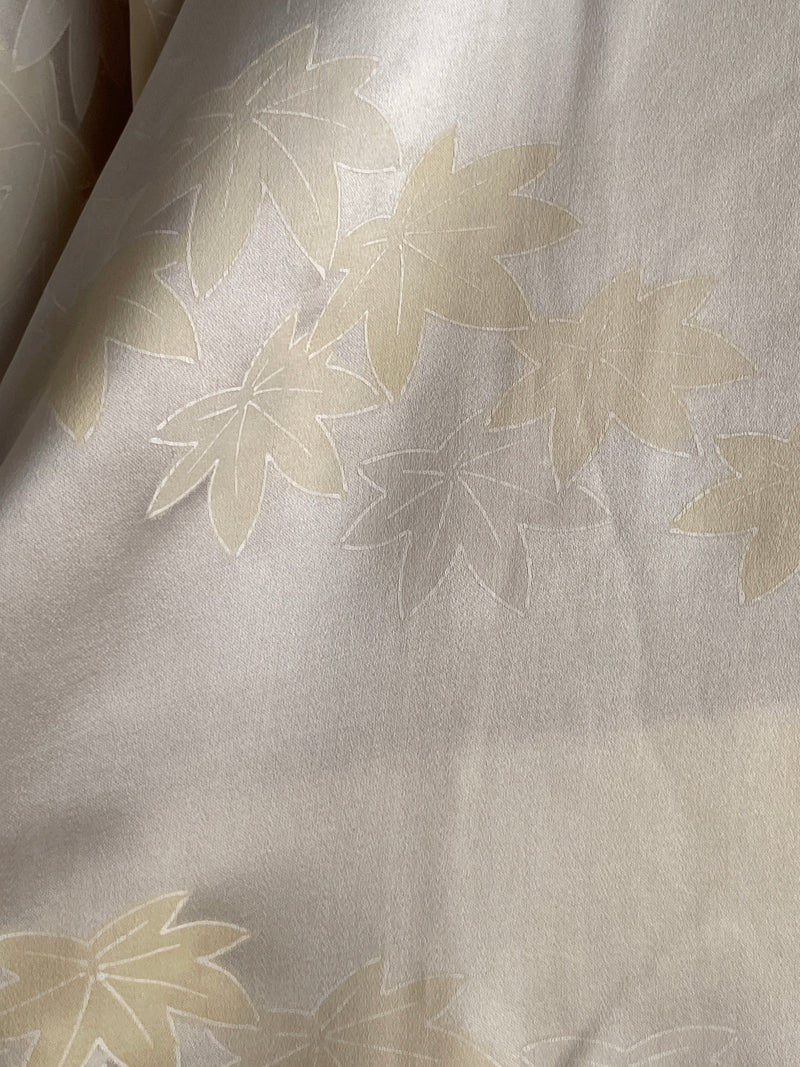 Haori Mauve Lavander with Bubbles Texture in Silk