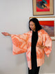 Haori Shibori Pastel Pink Art in Silk