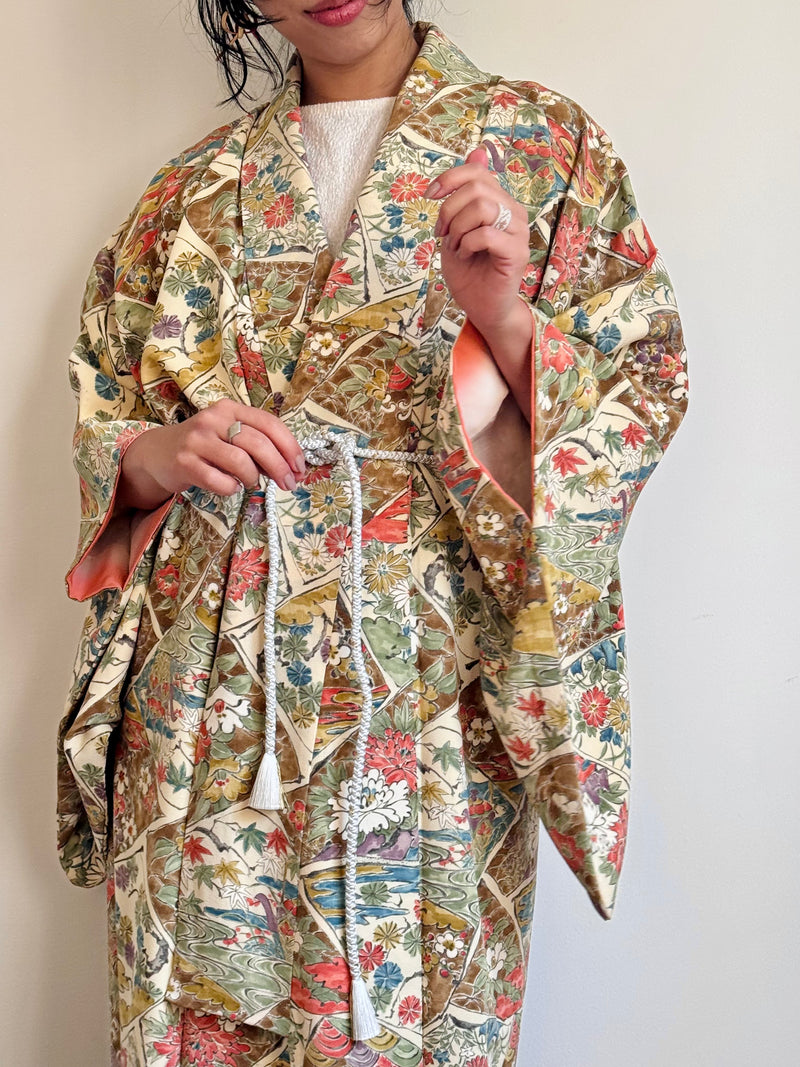 Kimono Primavera Drawings Japanese Flowers