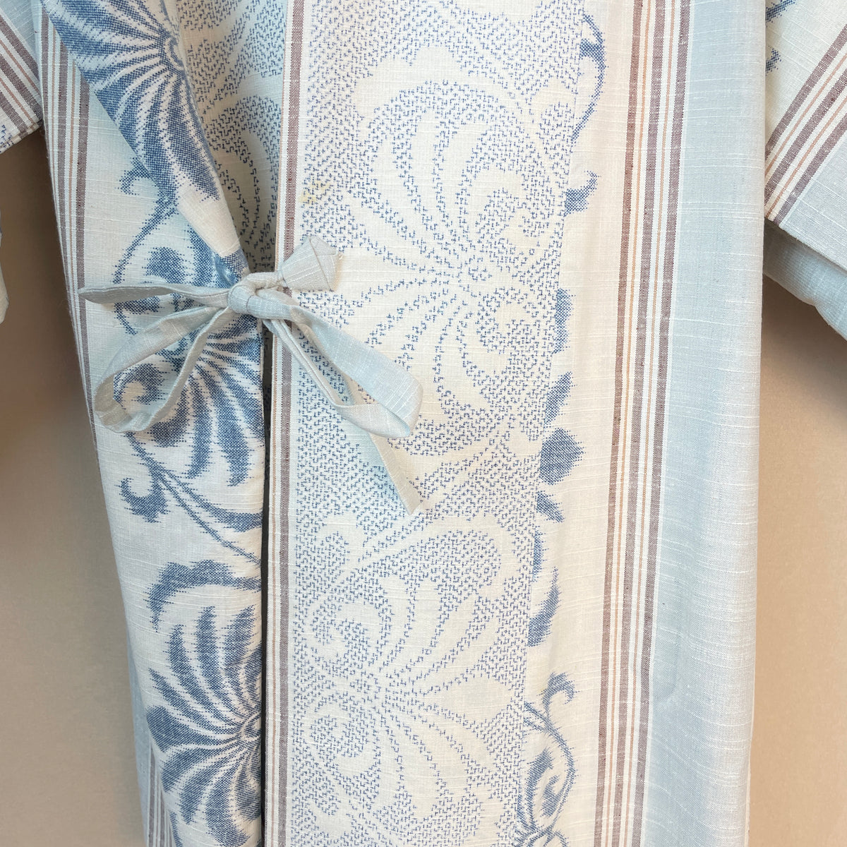 Haori Envelope Porcelain Blue Grey in Tsumugi Silk