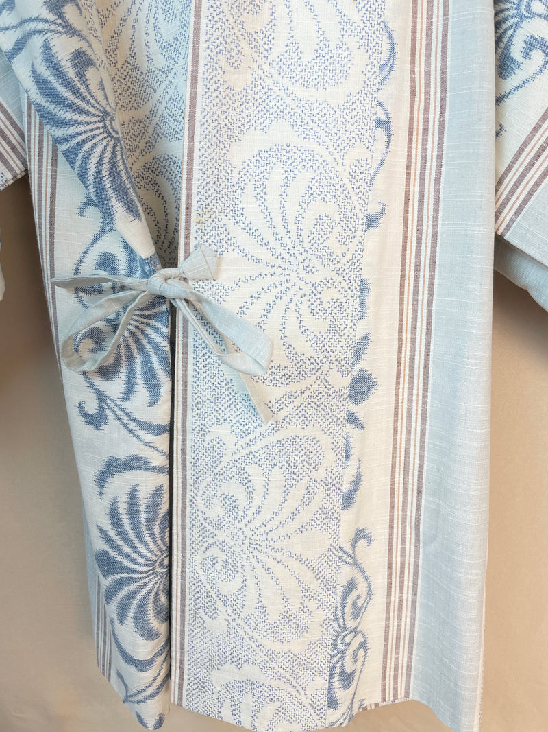 Haori Envelope Porcelain Blue Grey in Tsumugi Silk