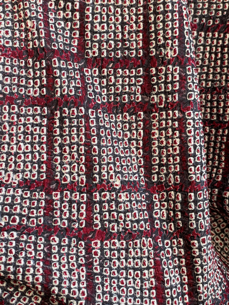 Haori in Shibori Technique Purple Silk
