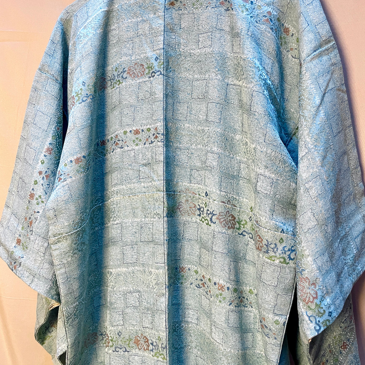 Kimono in Light Blue Silk