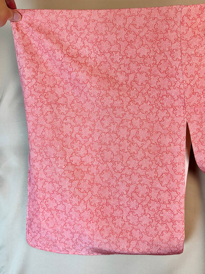 Kimono Pink Bubblegum in Silk with Belt