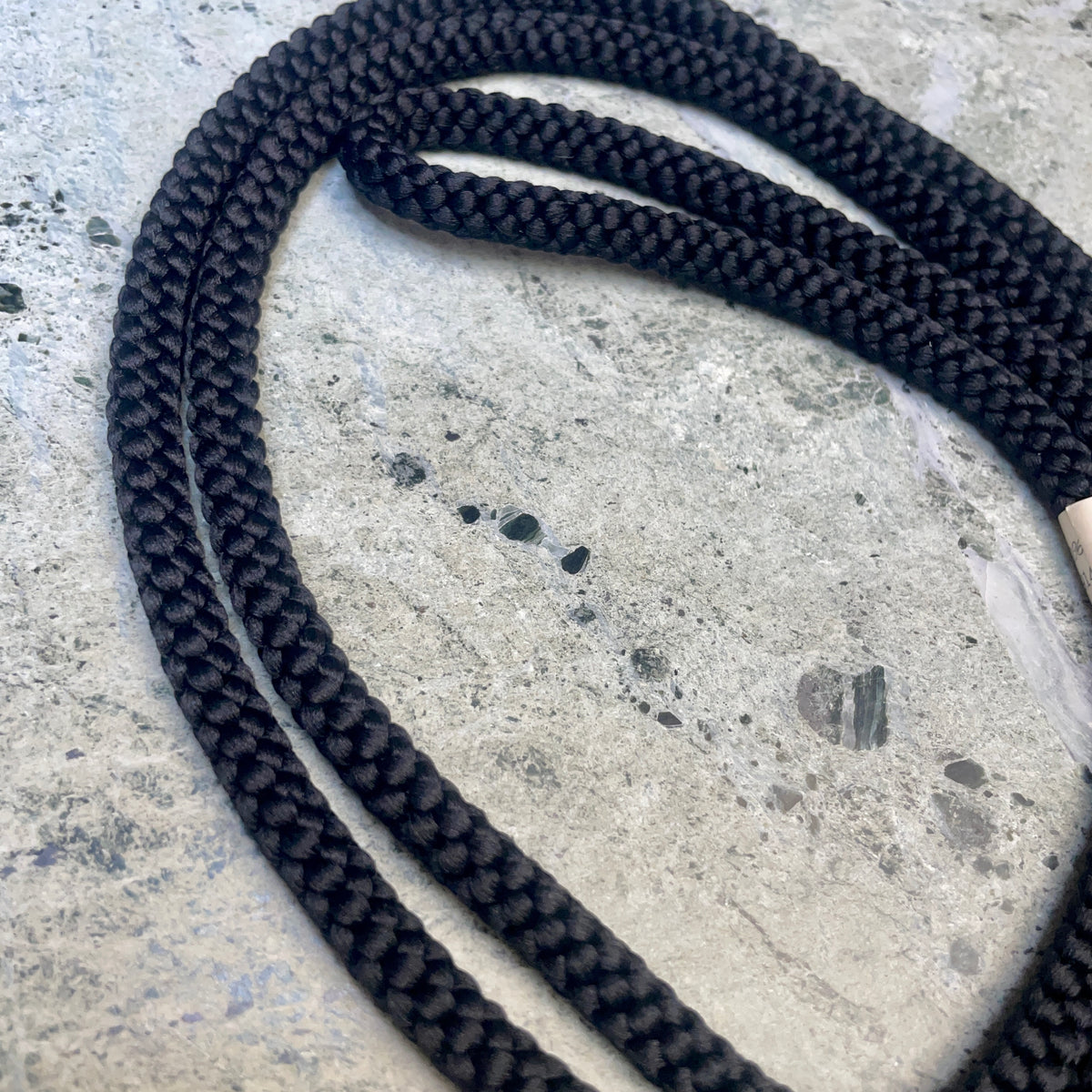 Obijime Belt Round Braid Black in Silk