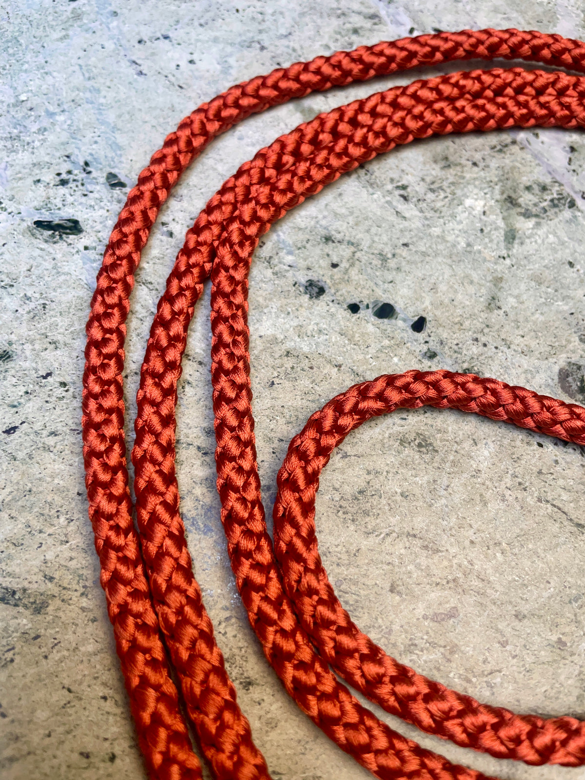 Obijime Belt Round in Red Clay Silk