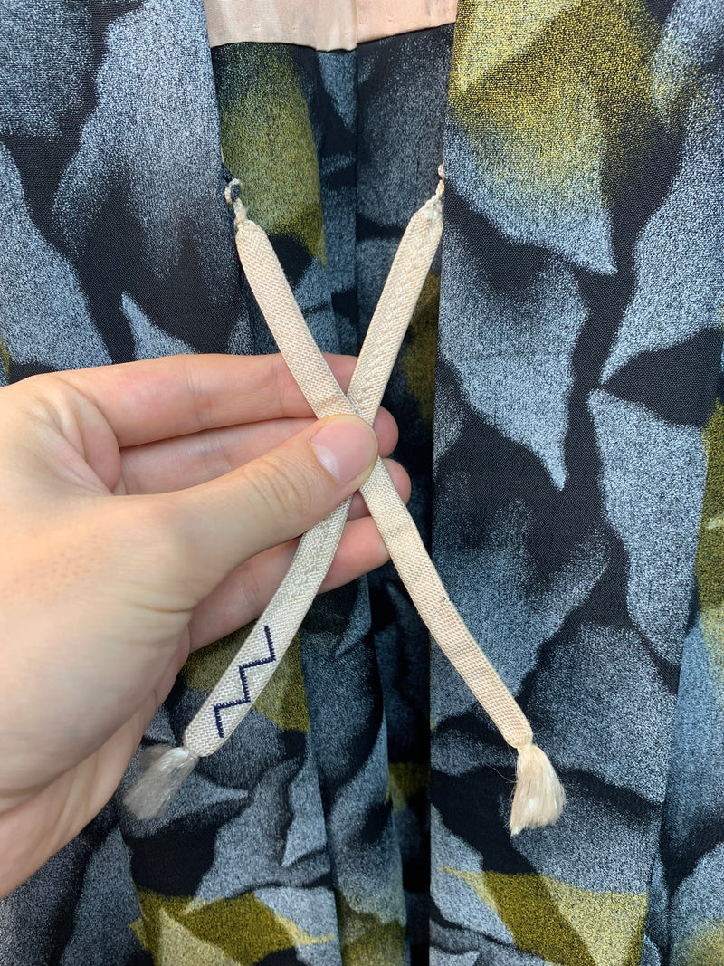 Haori Vintage Plute in Grey and Yellow