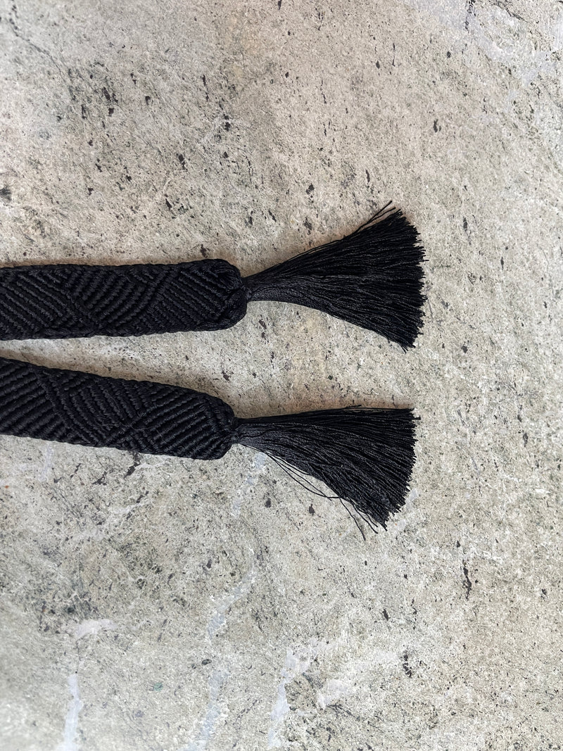 Obijime flat braided black