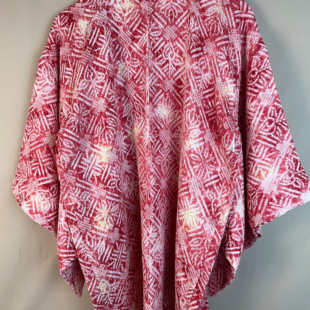 Haori Hot Pink in Shibori Silk