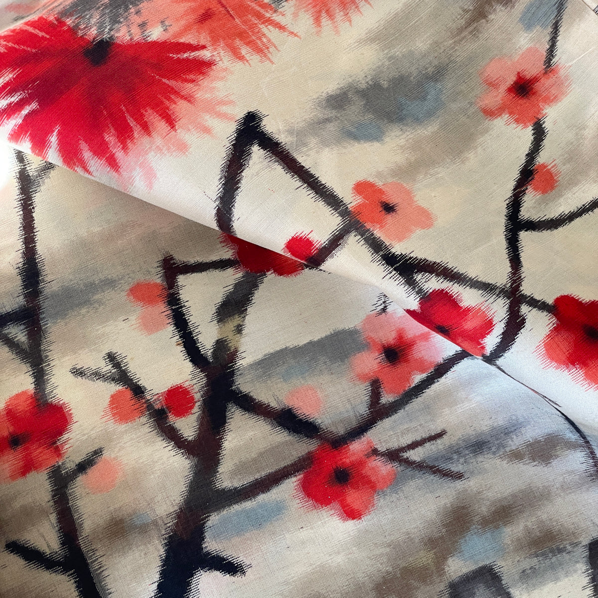Haori Meisen Antique Japanese Garden in Silk