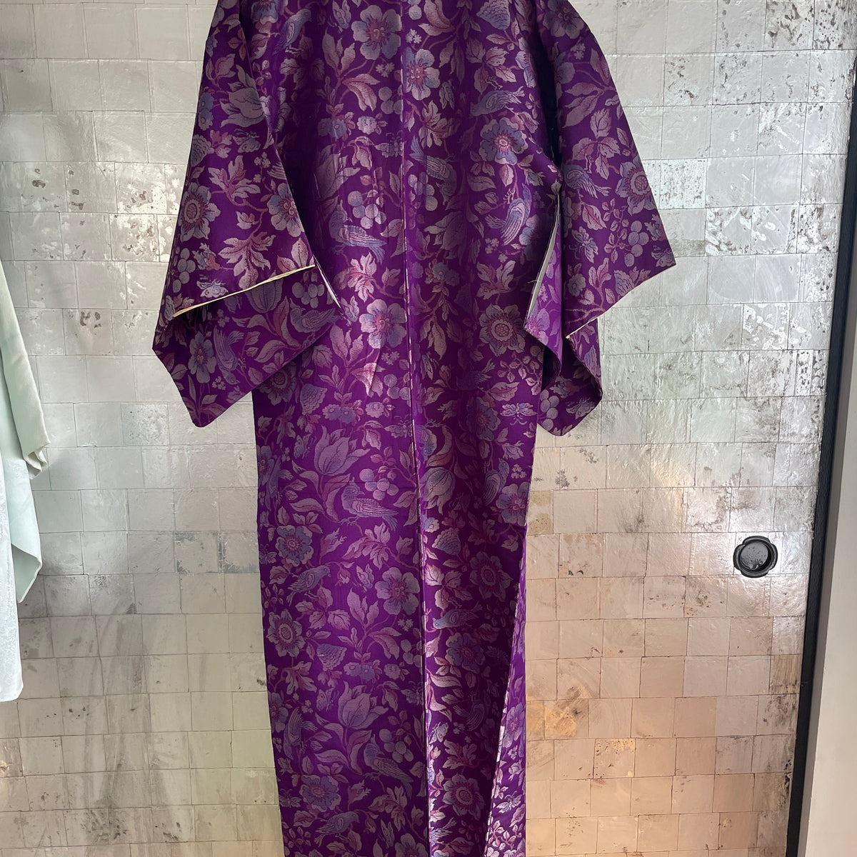 Kimono Vintage Purple with Embroidery