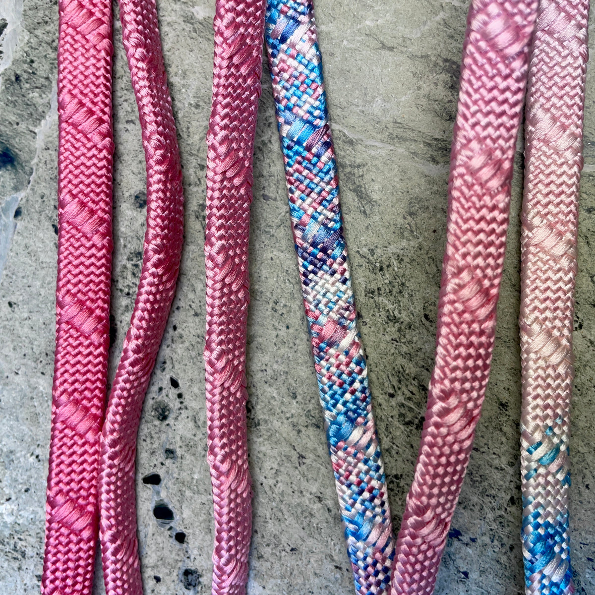 Obijime Belt Flat Blue and Pink Ombre in Silk