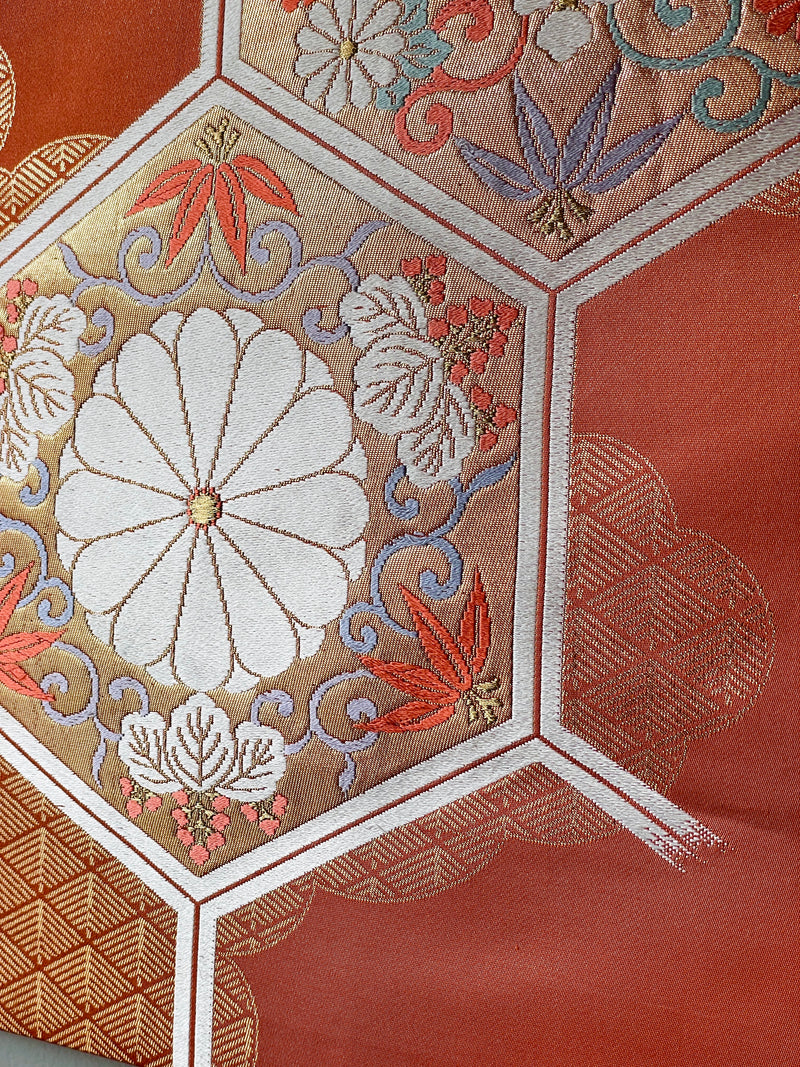 Obi Decoration Wall Art in Salmon Orange