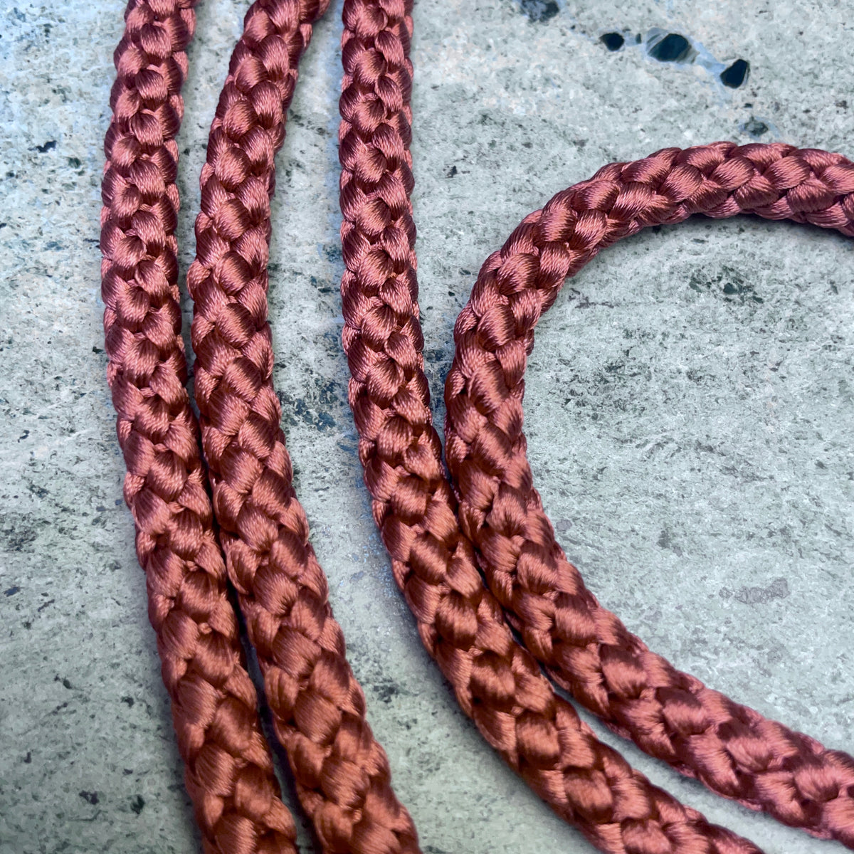 Obijime Belt Round in Red Clay Silk