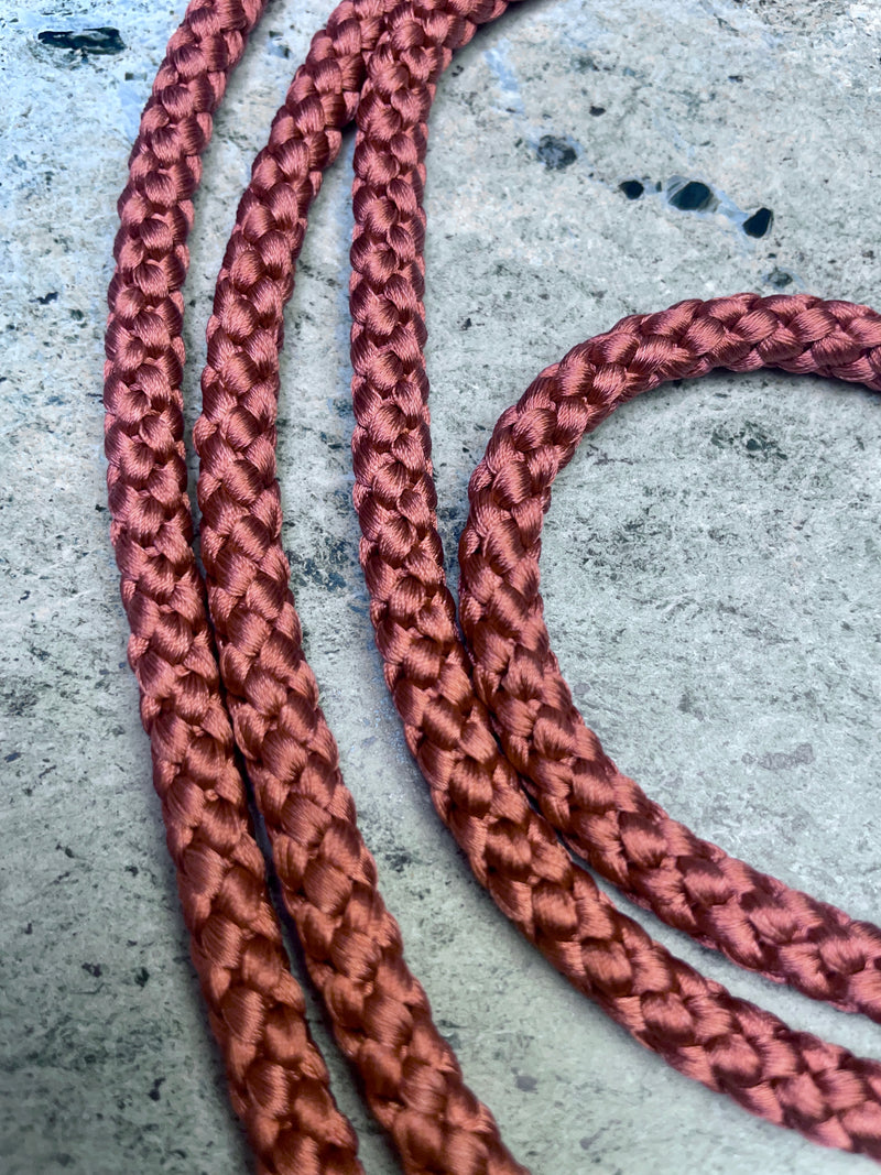 Obijime Belt Round in Red Clay Silk