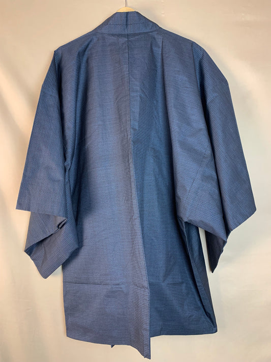 Haori Mens Oshima Tsumugi Silk with Art