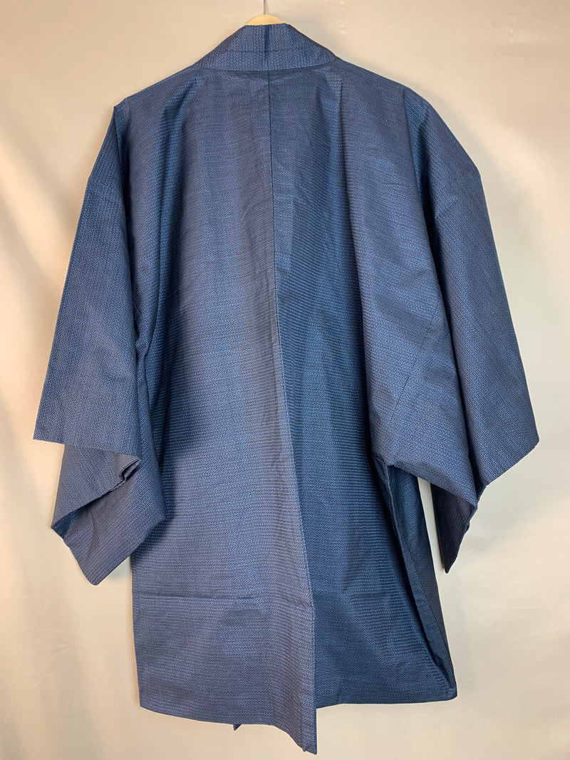 Haori Mens Oshima Tsumugi Silk with Art