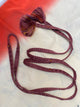 Obijime Belt Plum with Colorful Details in Silk