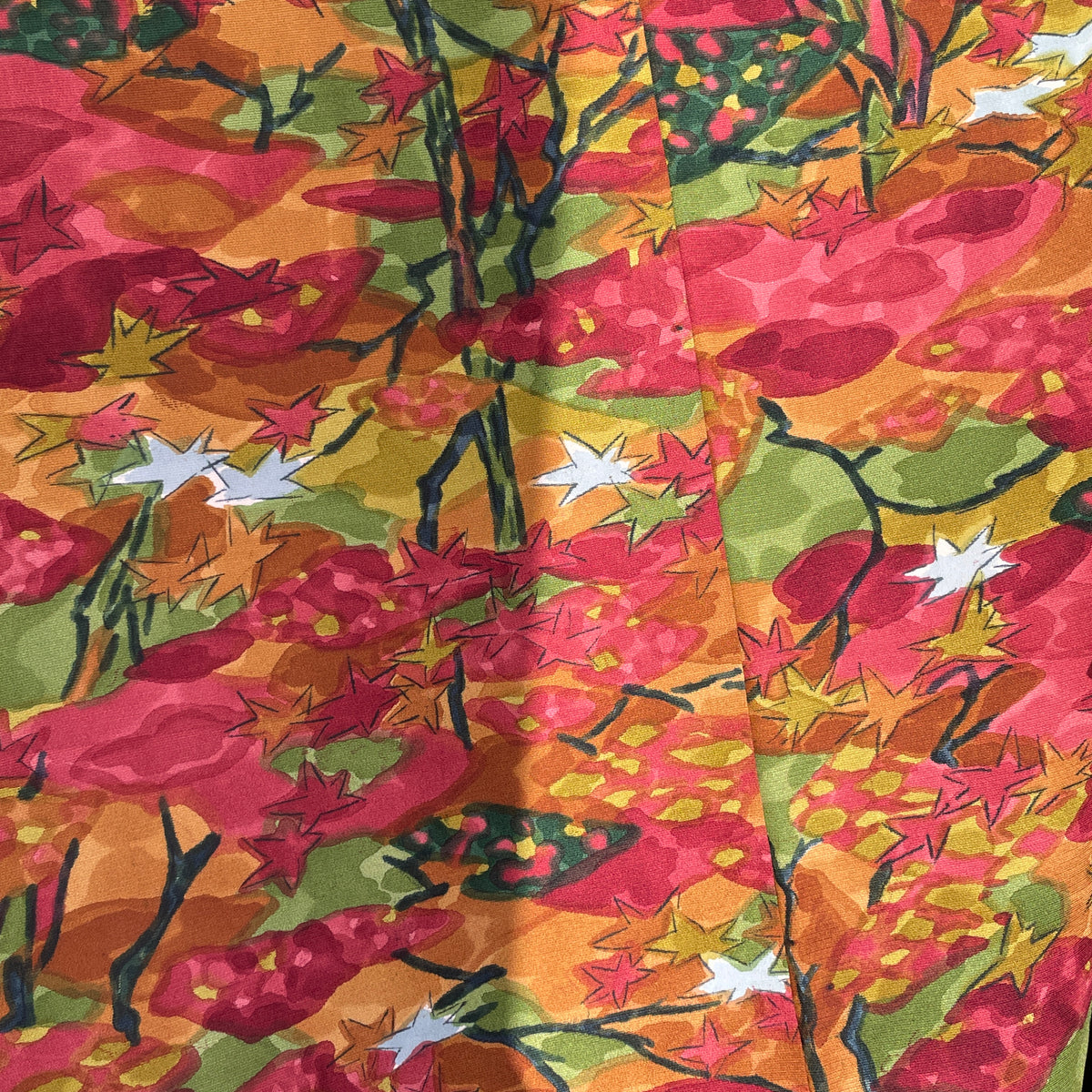 Haori Painted Red Autumn Momiji