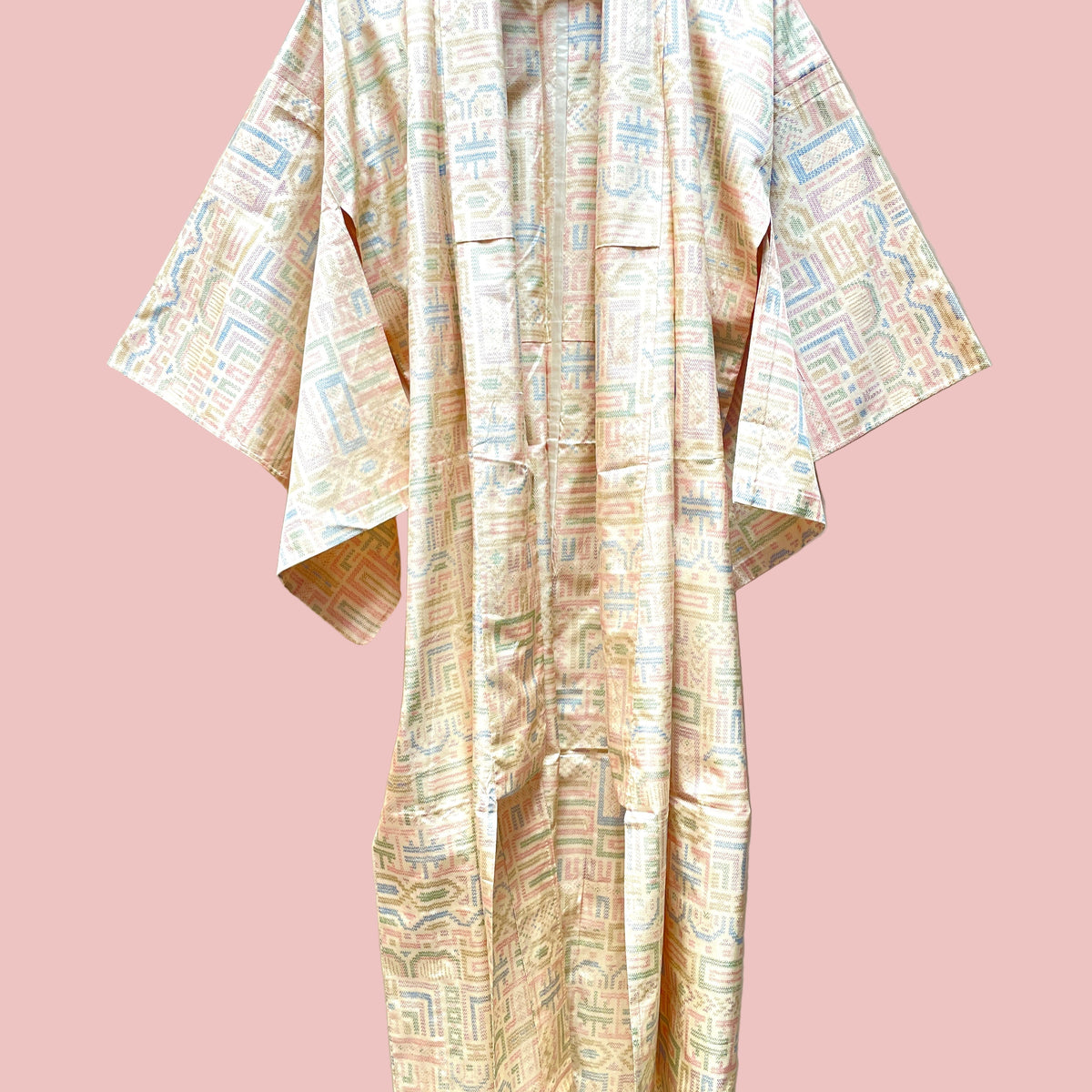 Kimono Single Layer Woven Tsumugi Cool Shapes
