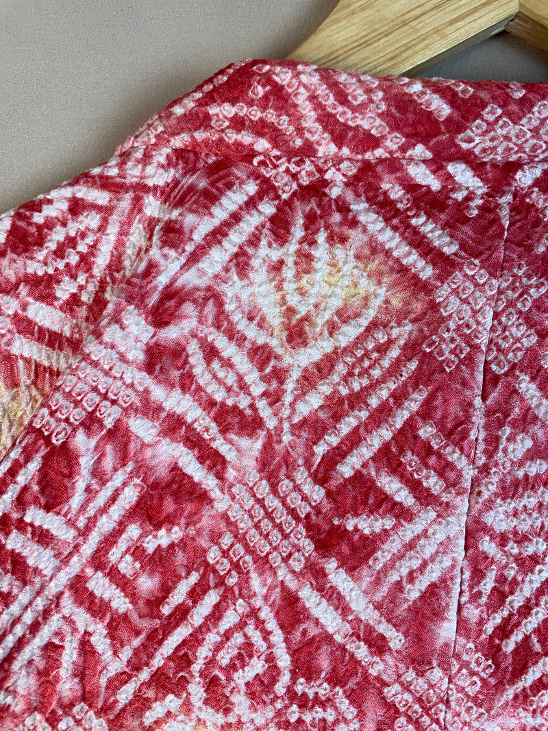 Haori Hot Pink in Shibori Silk