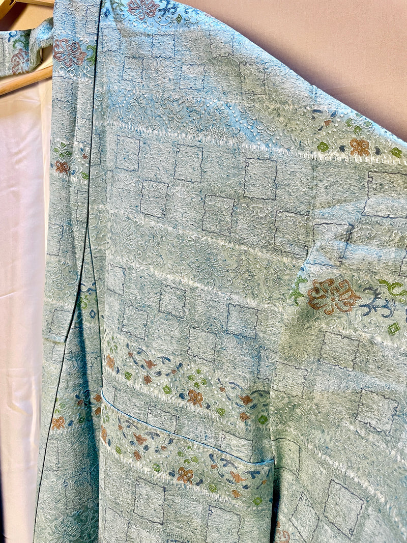 Kimono in Light Blue Silk