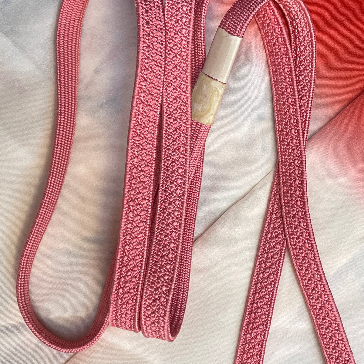 Obijime Flat Blush Pink in Silk