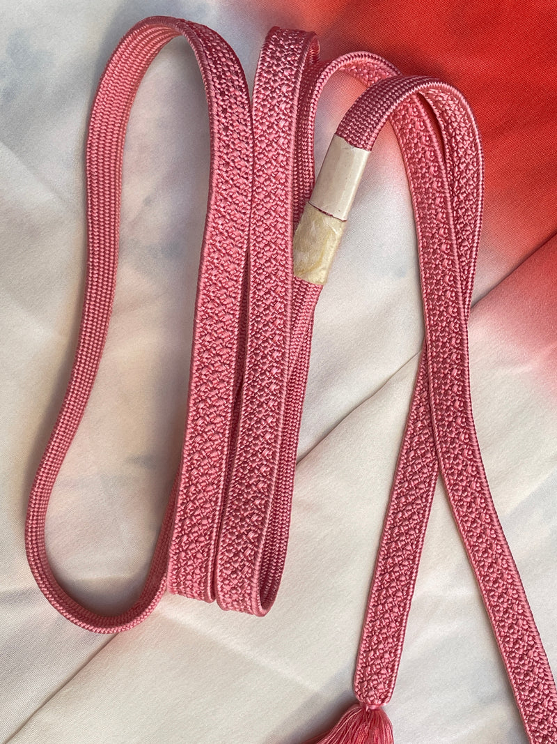 Obijime Flat Blush Pink in Silk