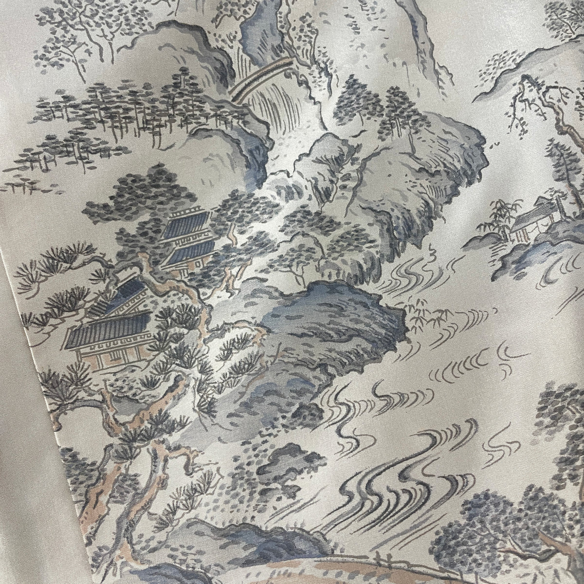 Haori Mens Oshima Tsumugi Silk with Art