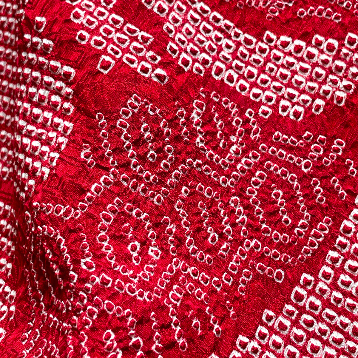 Haori Jacket Shibori Technique Dark Red in Silk