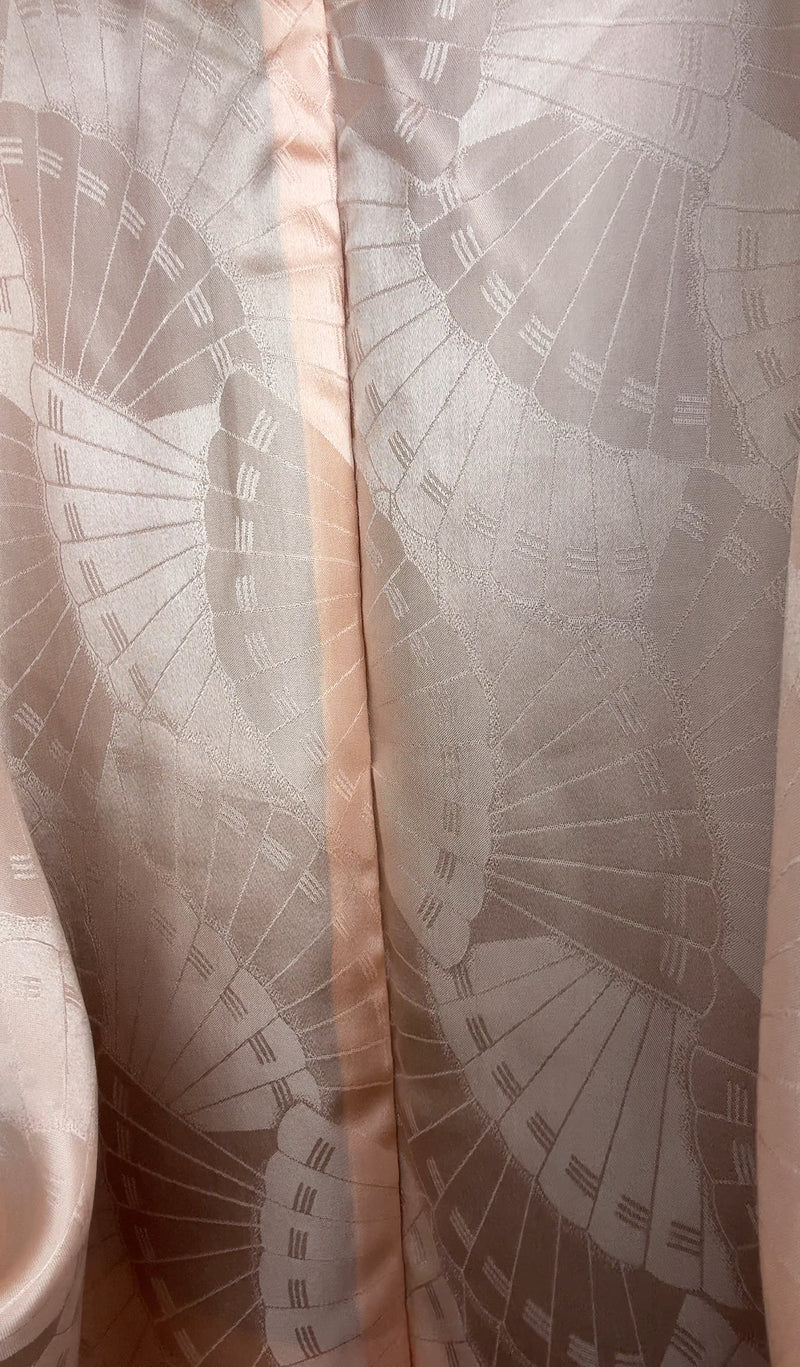 Haori Deep Red with Branches and Embroidered Silk