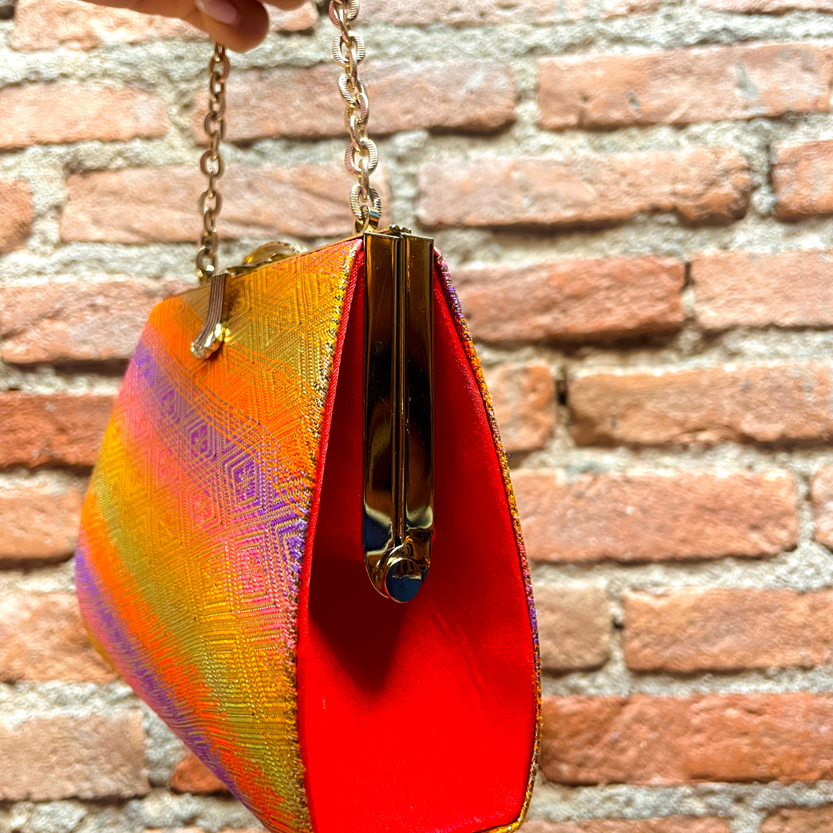 Kimono Handbag Muticolored Pattern