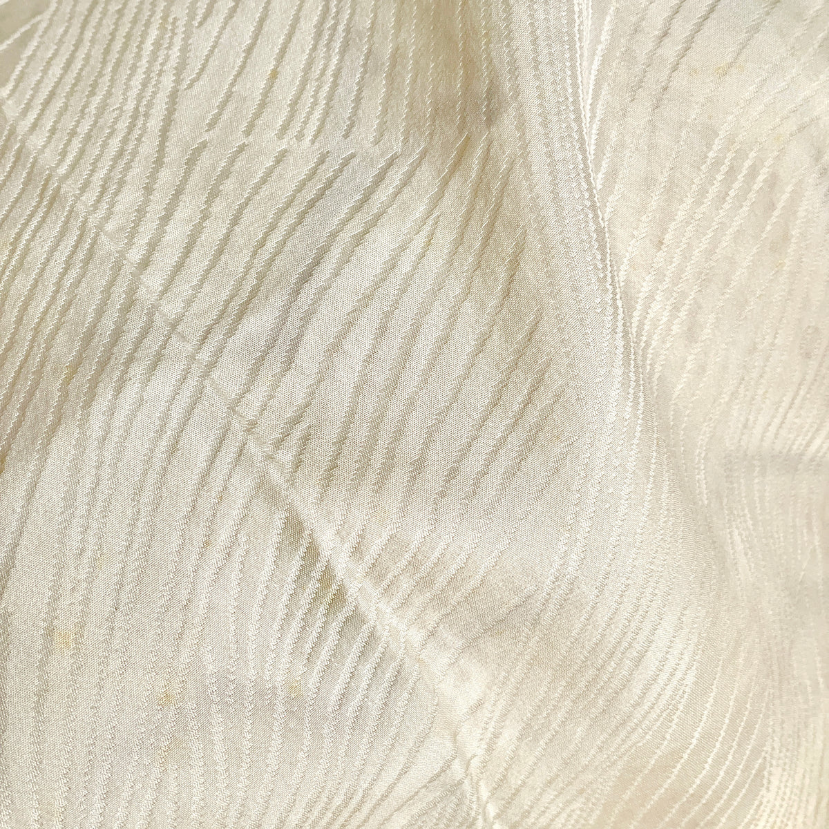 Haori Shibori Yellow with Chocolate Lines in Silk