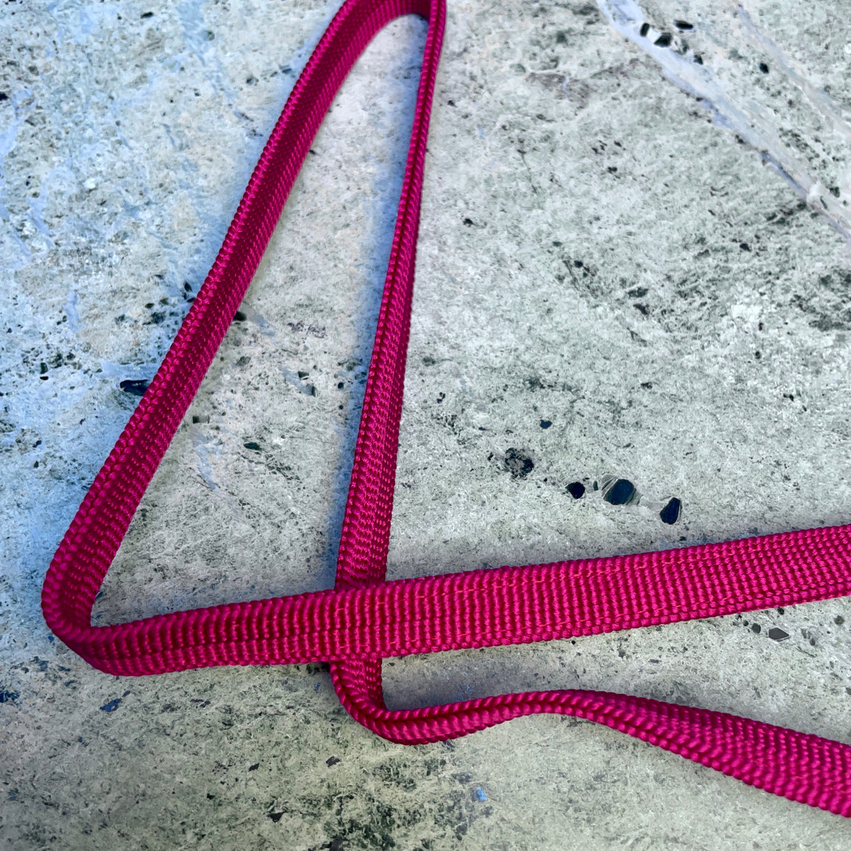 Obijime Belt Flat Deep Magenta with Dark Blue Arrows