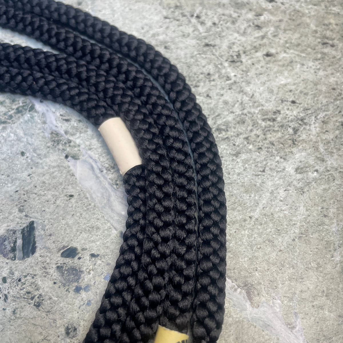 Obijime Belt Round Braid Black in Silk