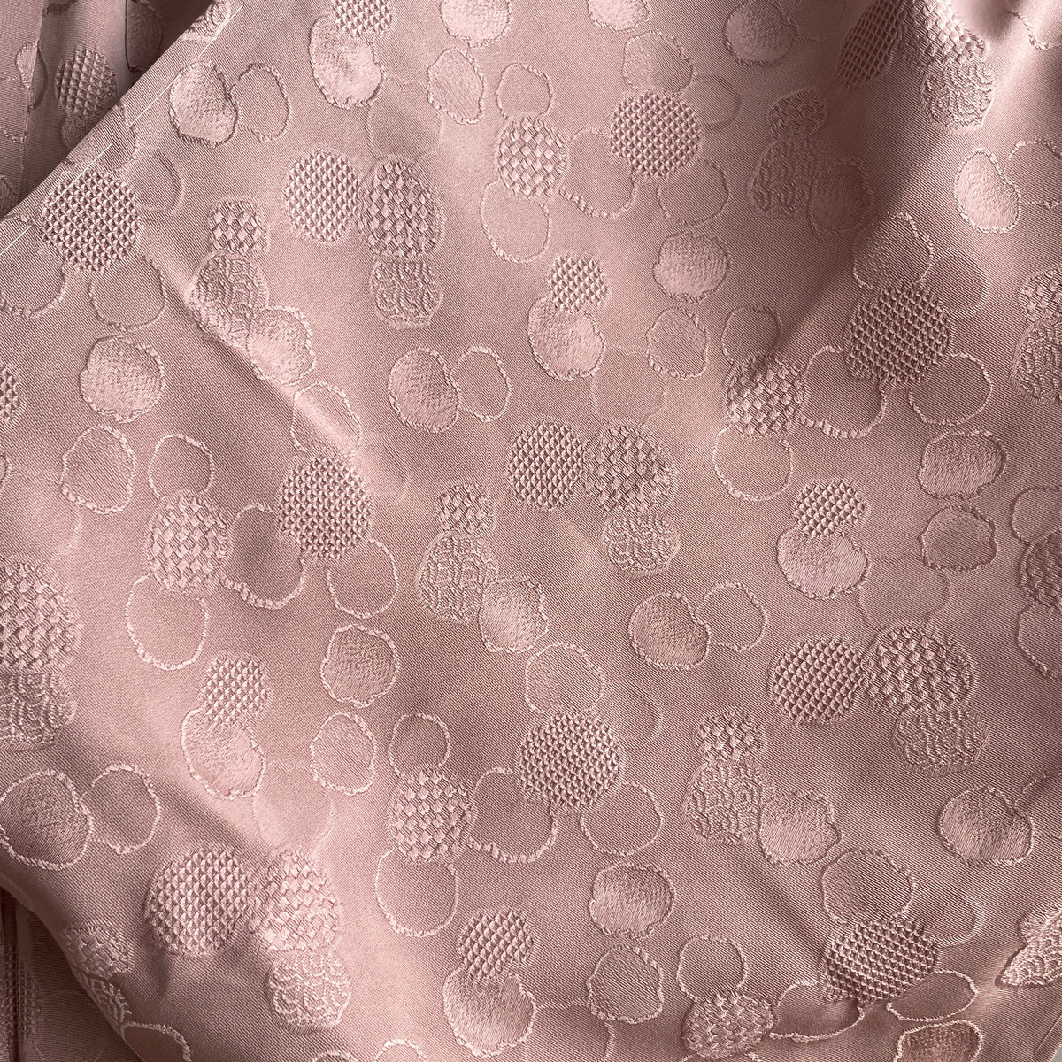 Haori Mauve Lavander with Bubbles Texture in Silk