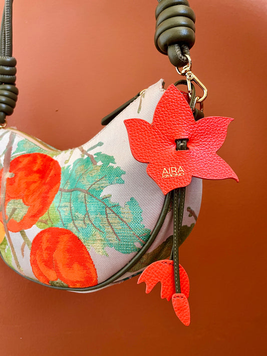 AIKO BAG Persimmon Caqui from Japanese Obi sash