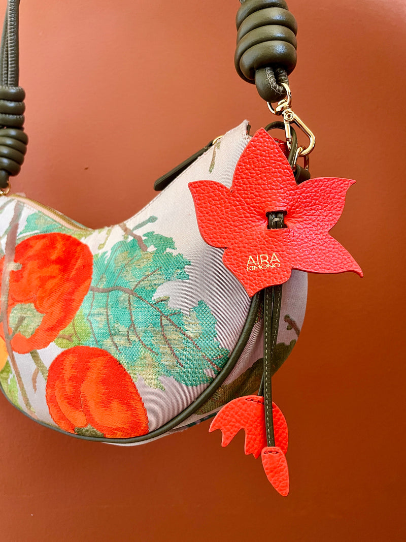 AIKO BAG Persimmon Caqui from Japanese Obi sash
