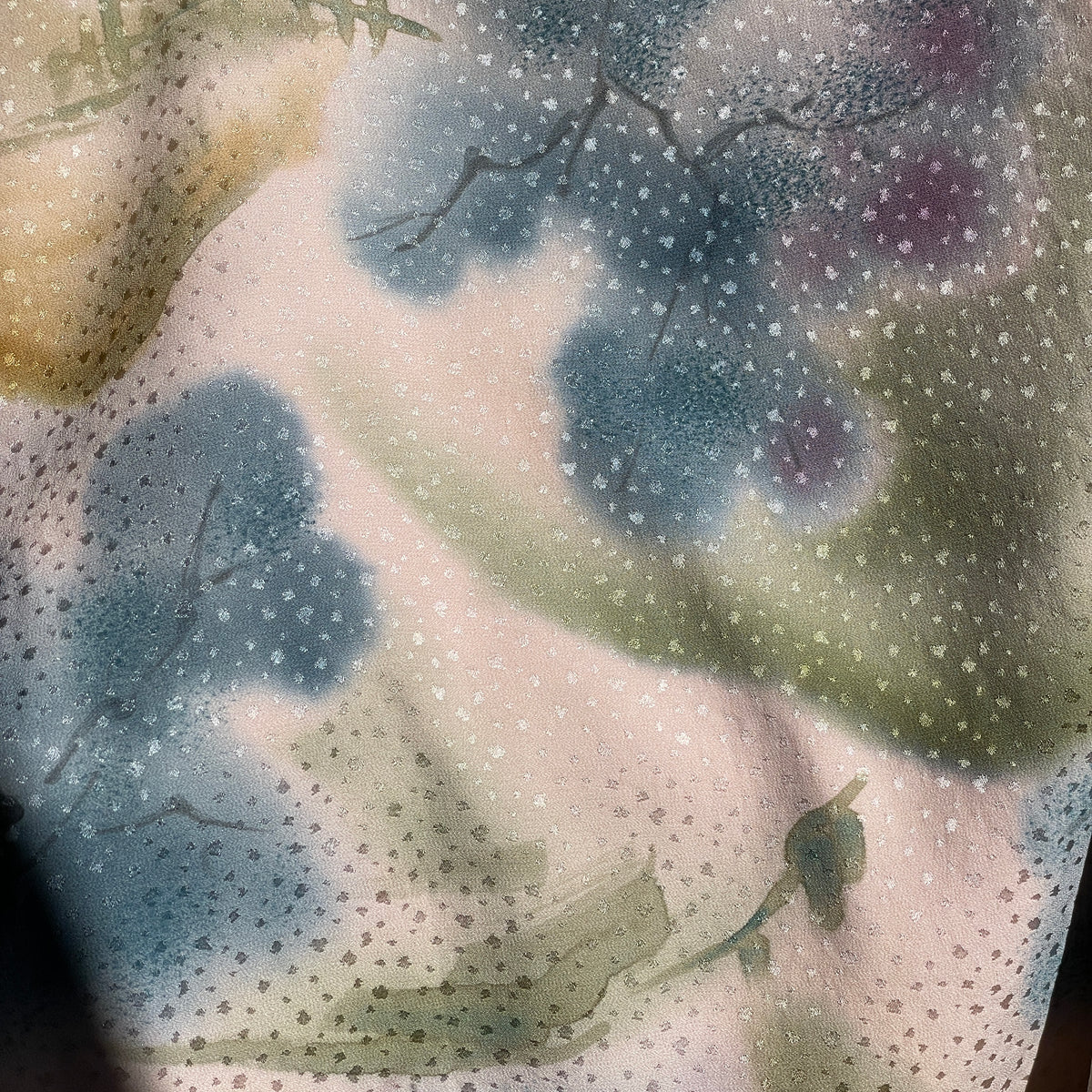 Haori Dreamy Watercolor Garden in Silk