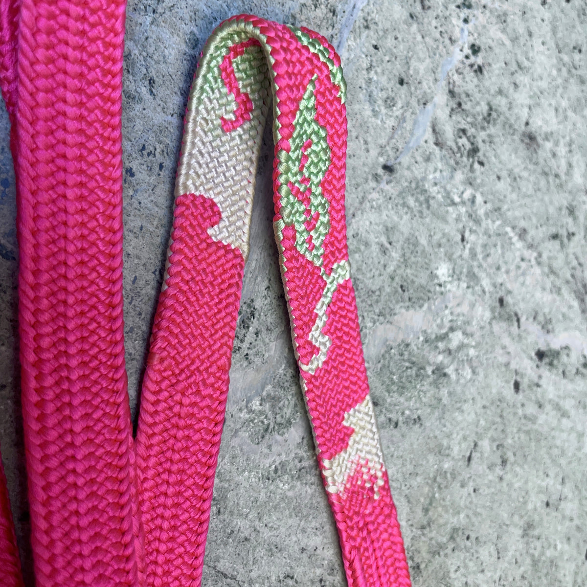 Obijime Belt Flat Hot Pink in Silk