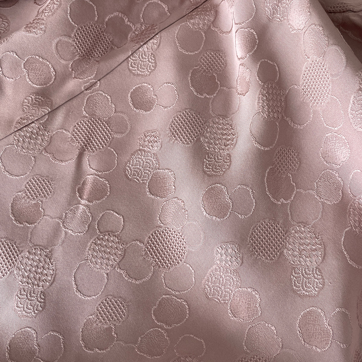 Haori Mauve Lavander with Bubbles Texture in Silk