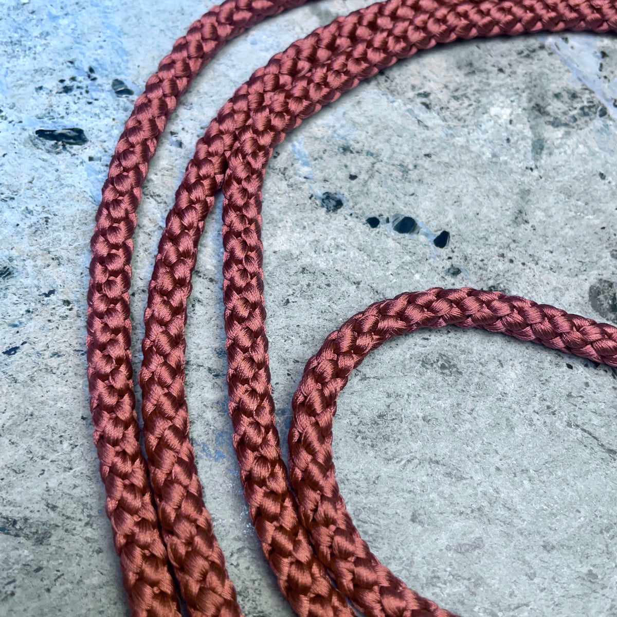 Obijime Belt Round in Red Clay Silk